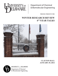 winter research review 4th year talks