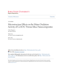 Microstructure Effects on the Water Oxidation Activity of Co3O4