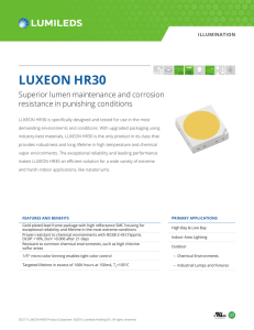LUXEON HR30 Product Datasheet