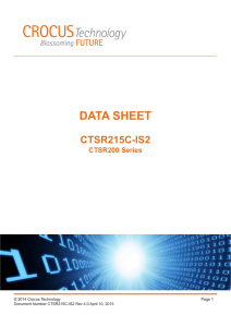 data sheet - CROCUS Technology