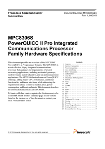 MPC8306S PowerQUICC II Pro Integrated Communications