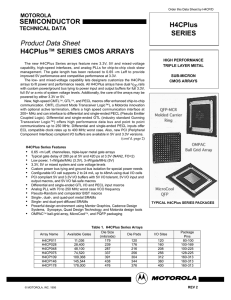 SEMICONDUCTOR Product Data Sheet H4CPlus™ SERIES CMOS