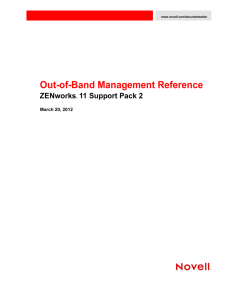 ZENworks 11 SP2 Out-of-Band Management Reference