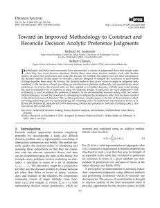 Toward an Improved Methodology to Construct and Reconcile