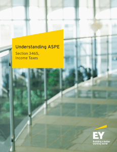 EY - Understanding ASPE Section 3465