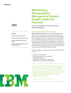IBM® Sterling Transportation Management System