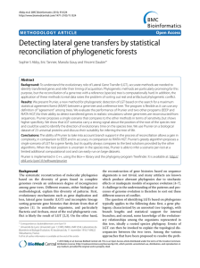 Detecting lateral gene transfers by statistical reconciliation of