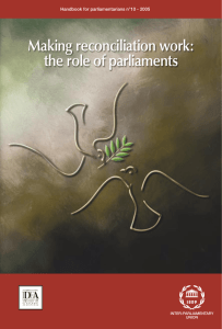 Making reconciliation work: the role of parliaments