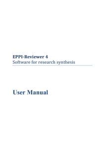 User Manual - EPPI
