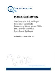 5G Candidate Band Study - Stakeholders