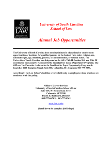 Alumni Job Opportunities - School of Law
