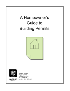 A Homeowner`s Guide to Building Permits