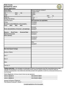 Teller County RESIDENTIAL DECK Permit Application