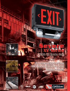 Severe XV Series NEMA 4X Combo Unit Emergency Lighting for
