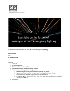 Spotlight on the future of passenger aircraft emergency lighting