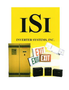 ISI - Inverter Systems, Inc.