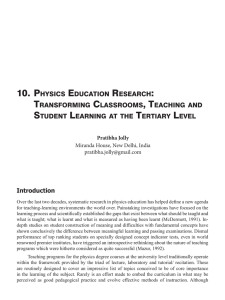 10. physics education research: transforming