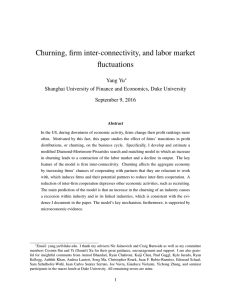 Churning, firm inter-connectivity, and labor market fluctuations