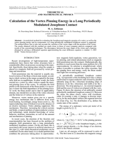 ∑ Calculation of the Vortex Pinning Energy in a Long Periodically