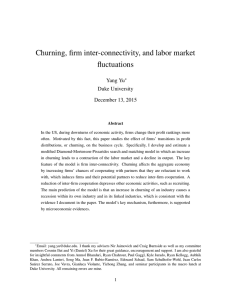 Churning, firm inter-connectivity, and labor market