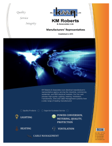 KMR Full Line Product Brochure - July 2015