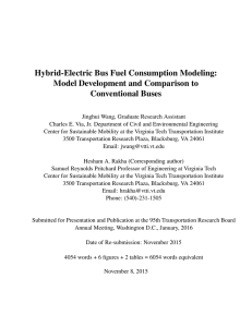 Hybrid-Electric Bus Fuel Consumption Modeling