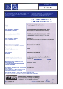 test report - PULS Power Supply