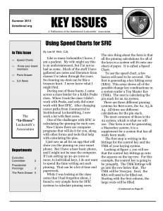 KEY ISSUES - Institutional Locksmiths