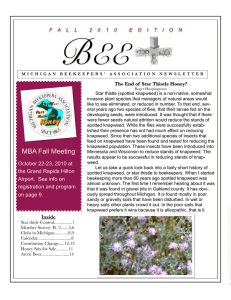 September - Michigan Beekeepers Association