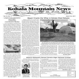 March - Kohala Mountain News