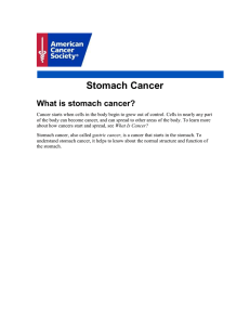 Stomach Cancer - American Cancer Society