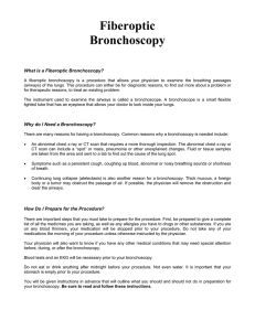Fiberoptic Bronchoscopy