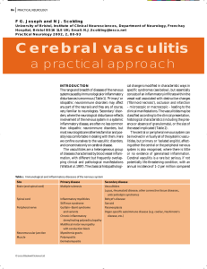 Cerebral vasculitis - Practical Neurology