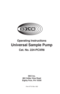 PCXR8 Operating Instructions