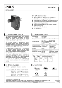 UB10.241 - PULS Power Supply