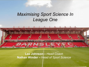 Lee Johnson - Science And Football