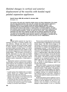 Skeletal changes with bonded vs. banded RPE