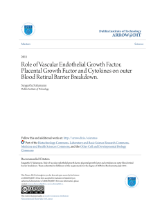 Role of Vascular Endothelial Growth Factor