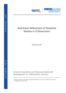 Red-Green Refinement of Simplicial Meshes in D Dimensions