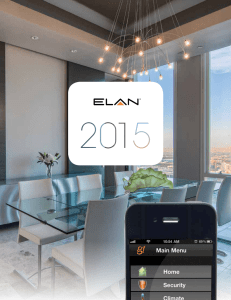 Your world - ELAN Home Systems