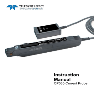 CP030 Manual - Teledyne LeCroy