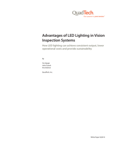 Advantages of LED Lighting in Vision Inspection Systems