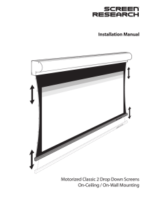 Motorized Classic 2 Drop Down Screens On