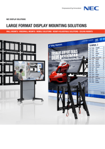 large format display mounting solutions
