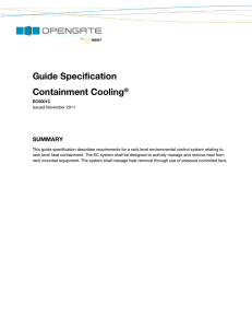 EC5001C Containment Cooling Guide Specification