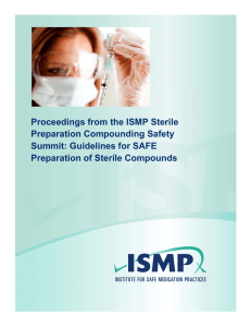 Proceedings from the ISMP Sterile Preparation