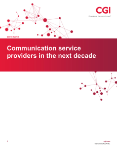 Communication service providers in the next decade