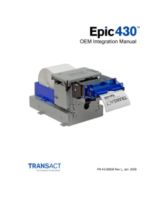 Epic 430 OEM Integration Manual