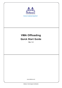 VMA Offloading Quick Start Guide