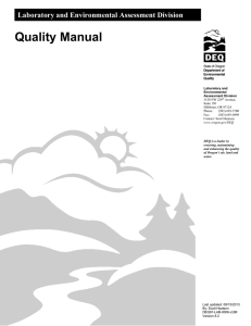 Laboratory Quality Manual Rev 2013